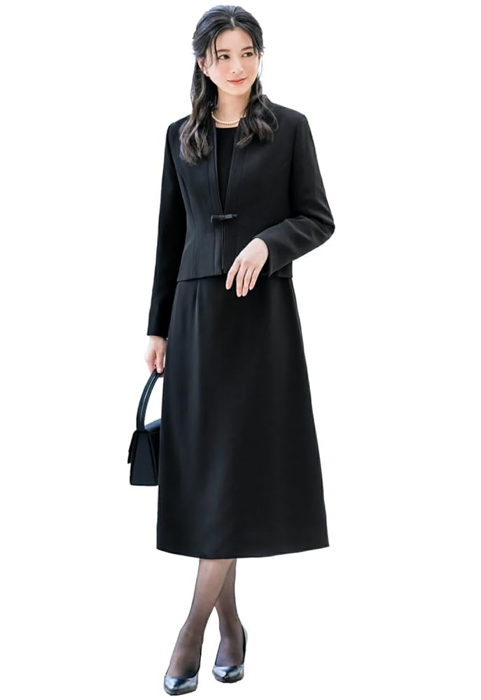 Amazon.co.jp: [ELENA] エレナ ロング丈 ブラックフォーマル